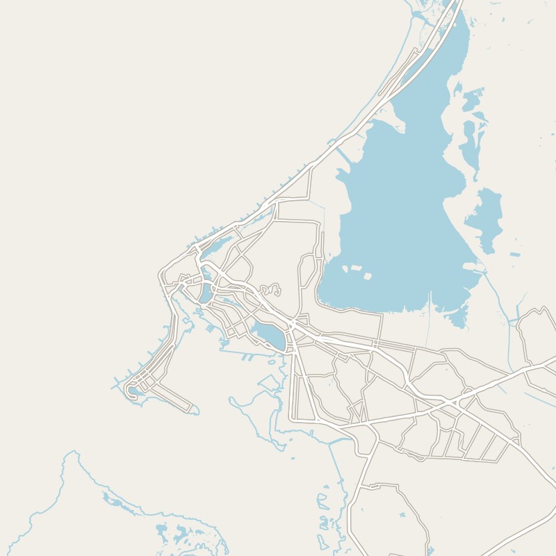 La mappa senza nomi di Cartagena de Indias: la città è al centro